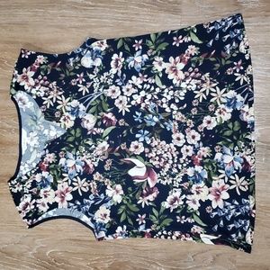 (XL) Cleo Floral Garden Party Business Casual Grannycore Comfy Chain Detail